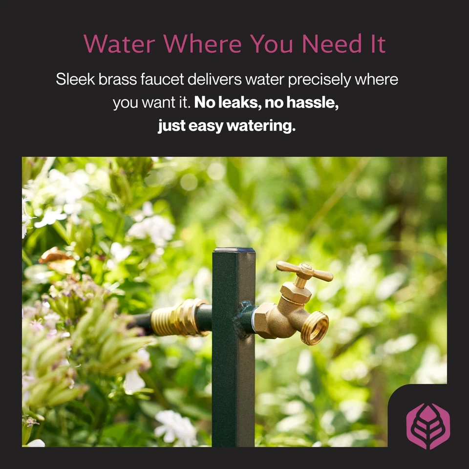 Extensor de babero de manguera de jardín, plegable, IHBE-6KD - Soporte de manguera duradero para mantener... Foto 3 de 4