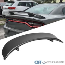 Fits 2011-2023 Dodge Charger Factory Style Rear Trunk Wing Spoiler Black ABS 1PC