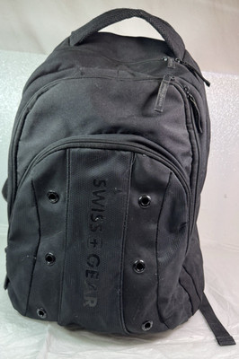 Swiss Gear 3 Compartment Black Backpack Laptop Carrier  Dry Good Condition
