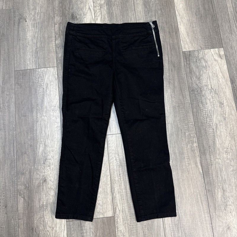 Dorothee Schumacher Women’s Black Jeans Zipper Detail Front Pockets Size 3