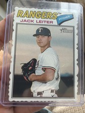 2026 Topps Heritage Deckle Edge Jack Leiter Texas Rangers #304 SP