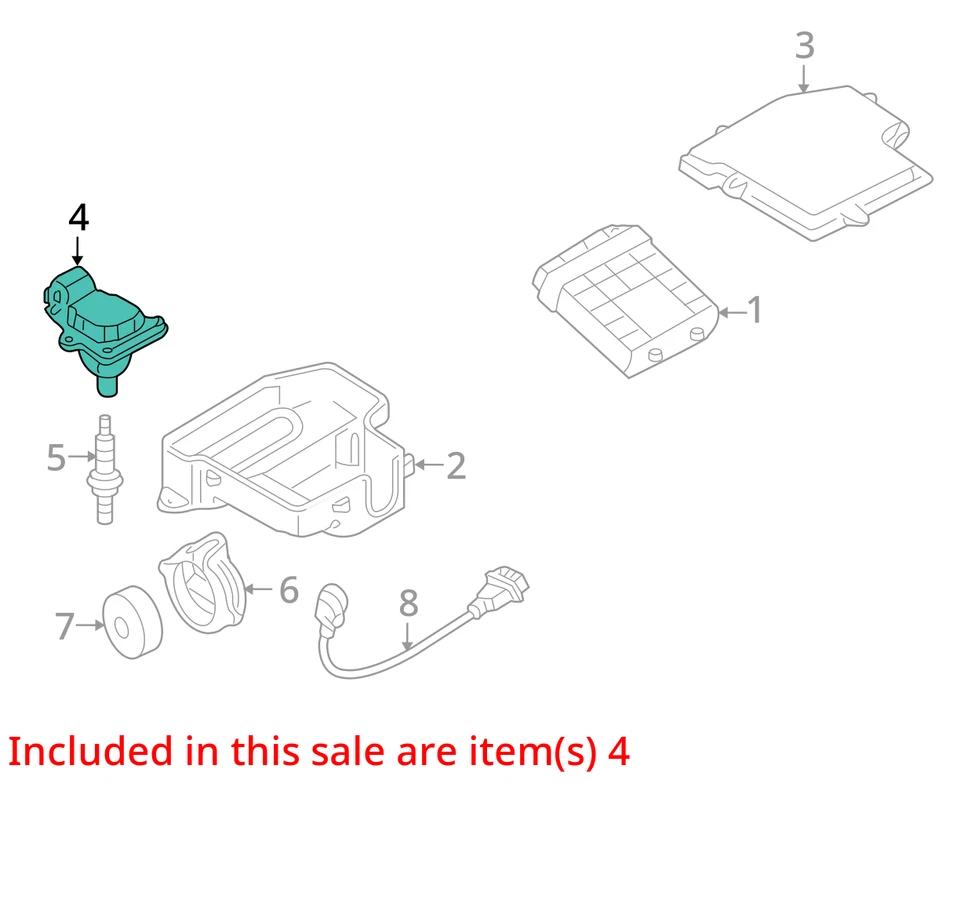 Paquete de encendedor de bobina de encendido Audi A4 2004-2005 RG3HU Foto 3 de 4