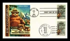 DR JIM STAMPS US COVER SMOKY BEAR PREVENT FOREST FIRES FDC DUAL CANCEL PANDA
