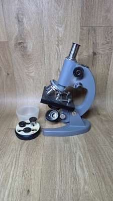 Vintage Guangzhou Modell L-201 Mikroskop Objektive Set Student Labor Wissenschaft