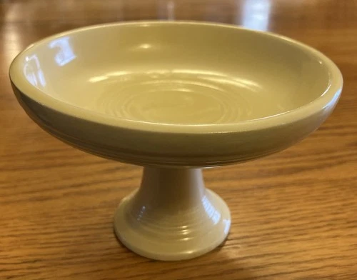 Vintage Fiestaware - Sweets compote comport in ivory - pedestal dish (1936-46)
