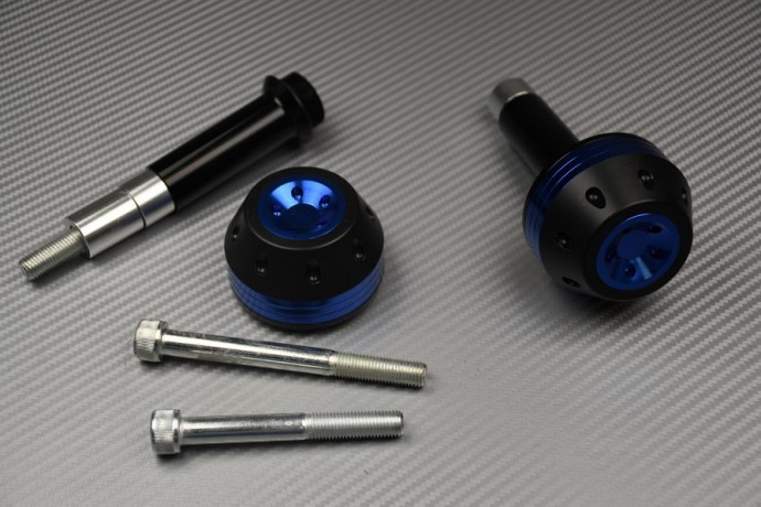 Tampons roulettes de protection bleu pour moto Honda CBR 650 F RC74 2014-2016