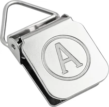 - Small Durable Nickle-Plated Steel Clips/Clamps for Displaying Shawls, Leather 