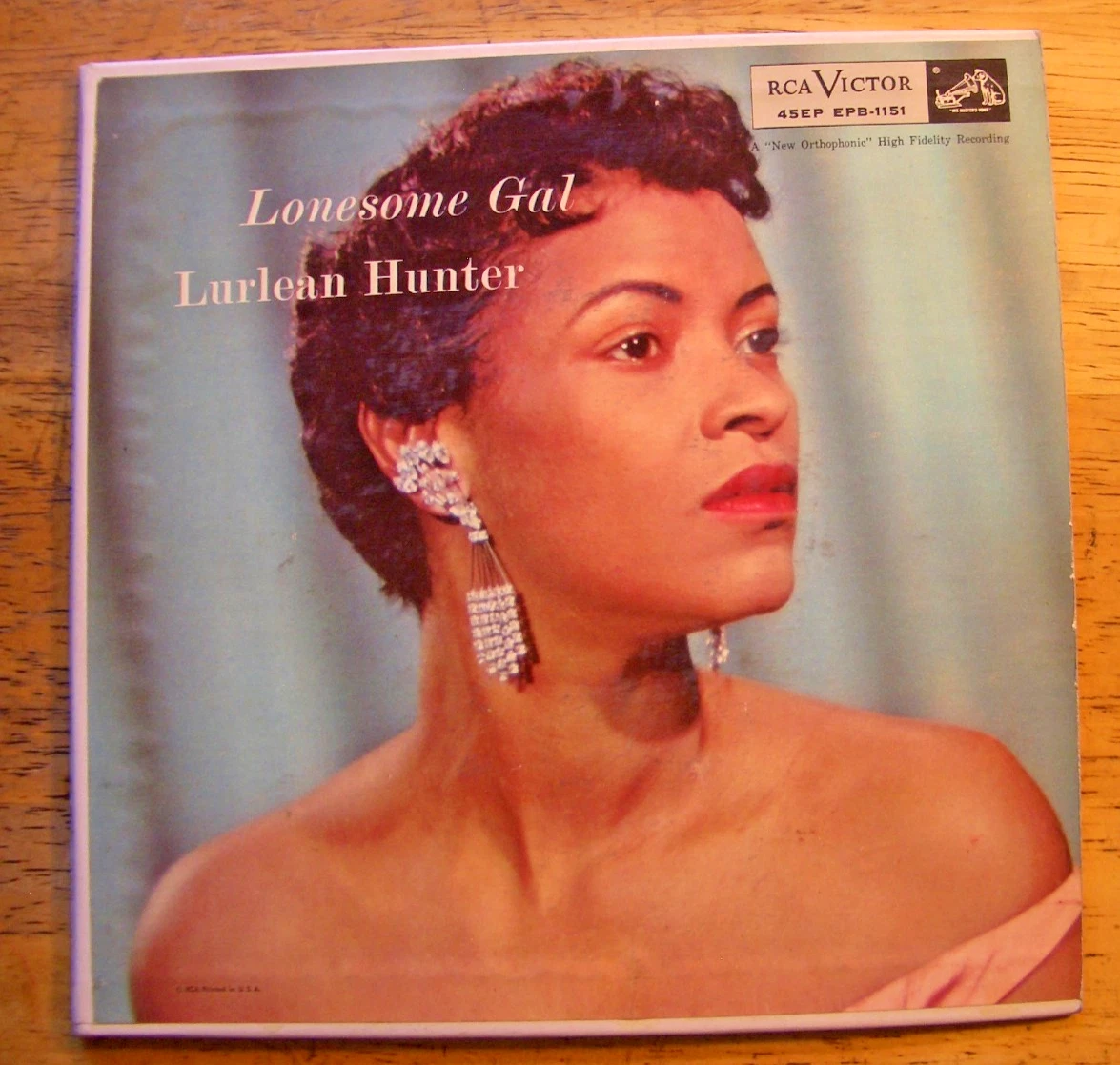 LURLEAN HUNTER ~ LONESOME GAL ~ 1956 ~ 2 - 45 RPM EP'S ~  RECORDS NM  COVER NM