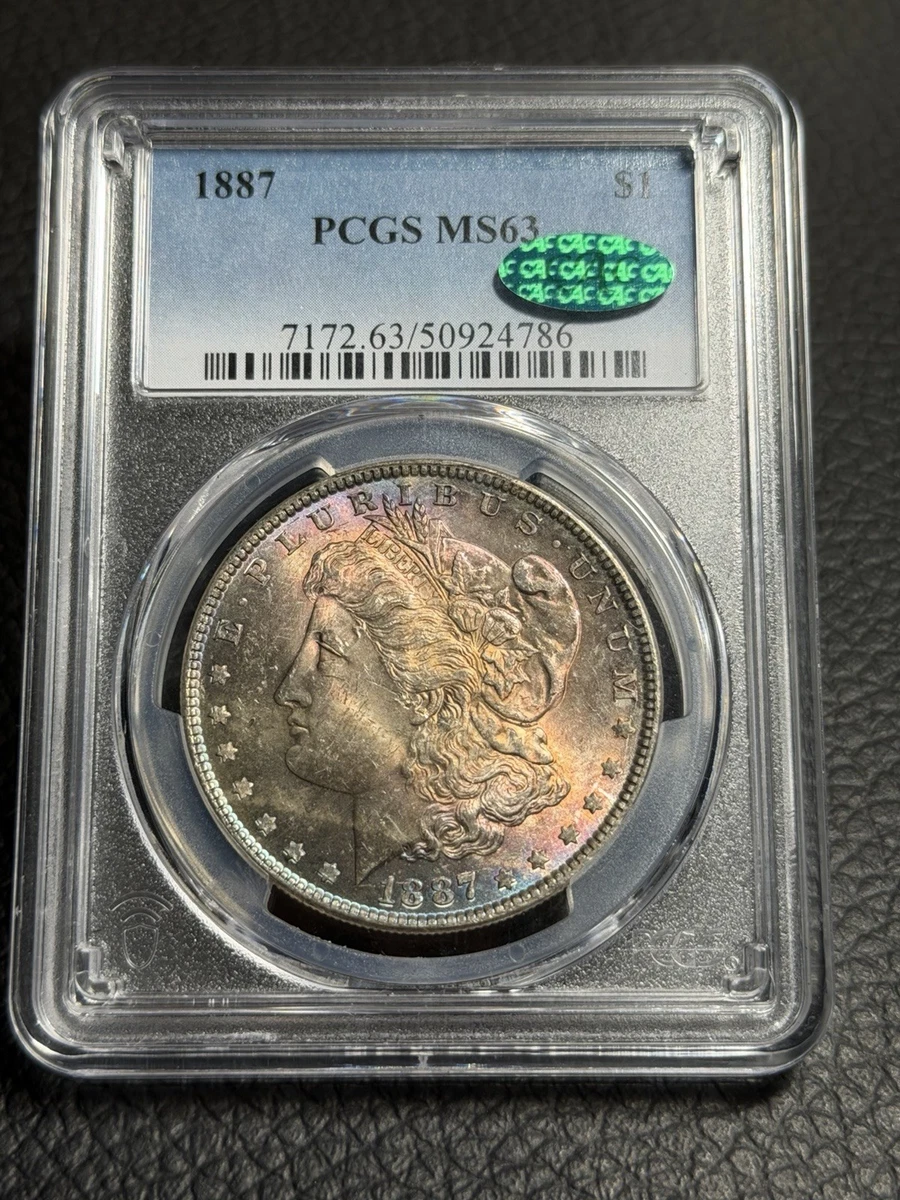 MS 63 Graded 1887 Year Morgan US Dollars (1878-1921) for sale | eBay
