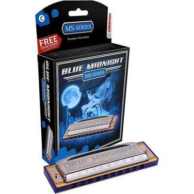 Hohner 595BL Blue Midnight Harmonica Key of A