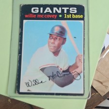 Topps 1971 Willie McCovey San Francisco Giants Base Set #50 Baseball Card