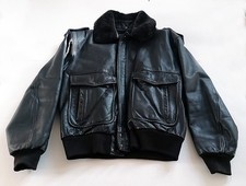 giubbotto Bomber simil  Schott in pelle marrone TG M 44/46