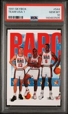 1991 SKYBOX #544 TEAM USA 1 PSA 10