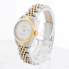 Rolex Datejust 69173 White Roman Dial Fluted Bezel Two-Tone Jubilee Bracelet 3