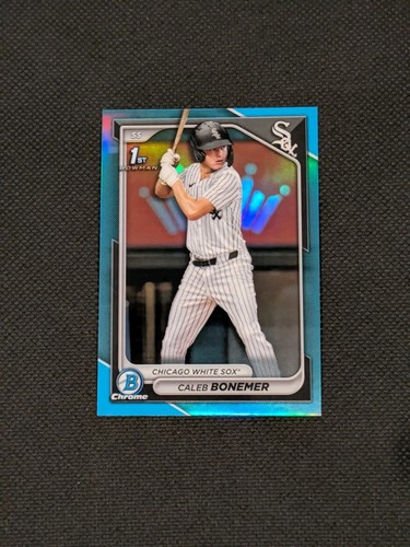 CALEB BONEMER 2024 Bowman Draft 1ST Bowman Chrome Sky Blue Refractor #BDC-31 