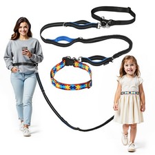 Safety Waist Leash Harness for with Autism, Hands-Free Waist Belt Link with 3...
