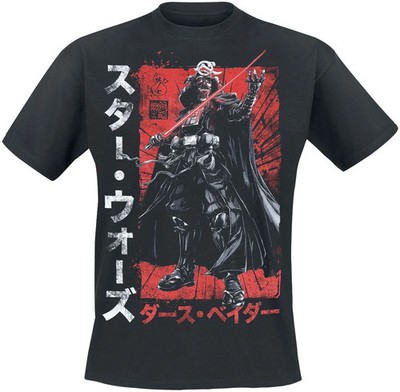 Star Wars T-Shirt Unisex Darth Vader Samurai schwarz