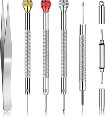 Uhrenschraubendreher Set für Brillen & Uhrenreparatur, kleine Schraubendreher Flachkopf Ph