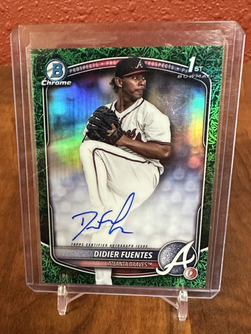 2025 Bowman Chrome Didier Fuentes 💚 Green Grass Auto /99 RC #CPA-DFU 🔥