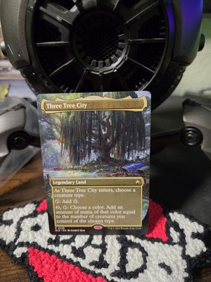 Magic The Gathering Three Tree City #338 Borderless Bloomburrow Card