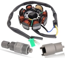 Ignition Stator Magneto AC 8 Pole 5 Wire Coil Scooter For GY6 50CC 60CC 80CC ...