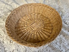 Handwoven Round Wicker Basket
