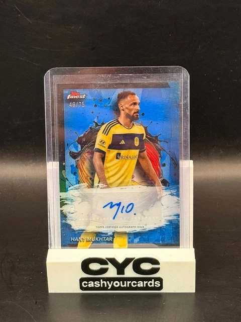 Hany Mukhtar Auto Blue /75 #BA-HM 2024 Topps Finest Major League Soccer MLS
