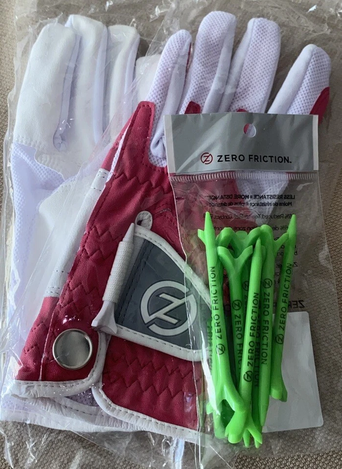 Guante de golf sintético de ajuste de compresión para damas (paquete de 2 con paquete de camisetas gratis),... Foto 2 de 4