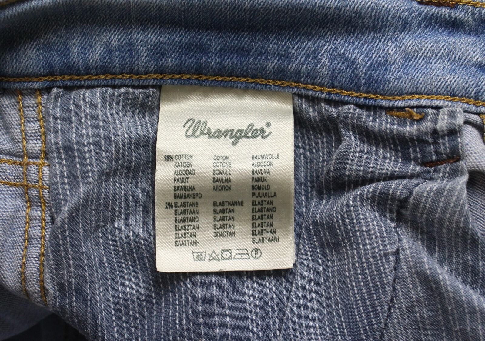 WRANGLER Bryson Jeans Men's W30/L34 Whiskers Light Slim Fit Denim Blue thumbnail 7