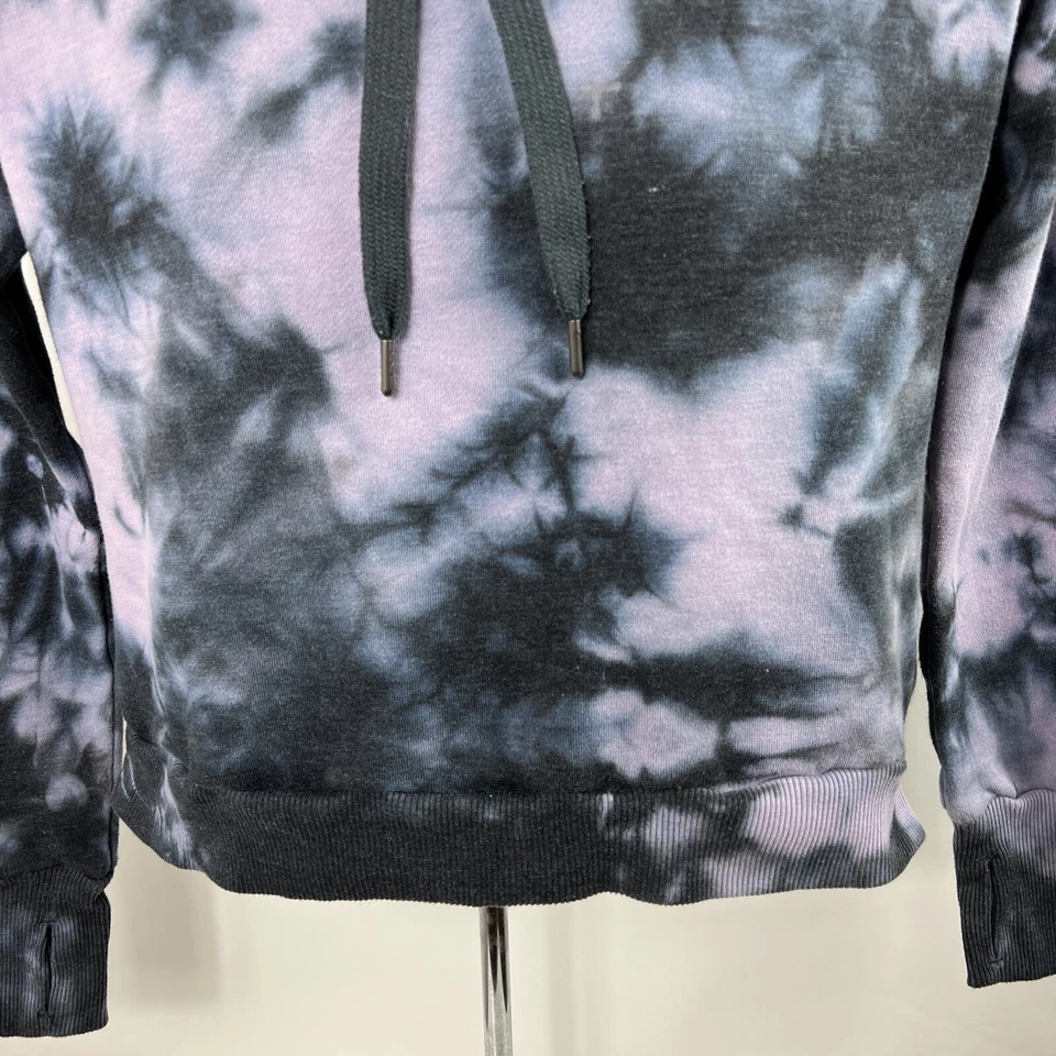 Moletom com capuz 90 graus by Reflex pequeno roxo tingido manga longa - Imagem 4 de 4