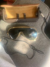 Vintage Bausch Lomb Ray-Ban USA G15 Single Lens Wings Sunglasses Aviator