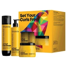Matrix A Curl Can Dream Co-Wash, Light Hold Gel, and Moisturizing Cream Trio