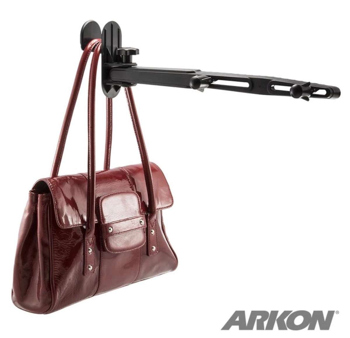 HMPHG01: Arkon Headrest Hanger Mount for Handbags, Purses, Grocery Bags