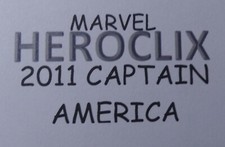 HEROCLIX 2011 CAPTAIN AMERICA 2009 HAMMER O THOR 016 Captain 062 LOT x 2 W/card