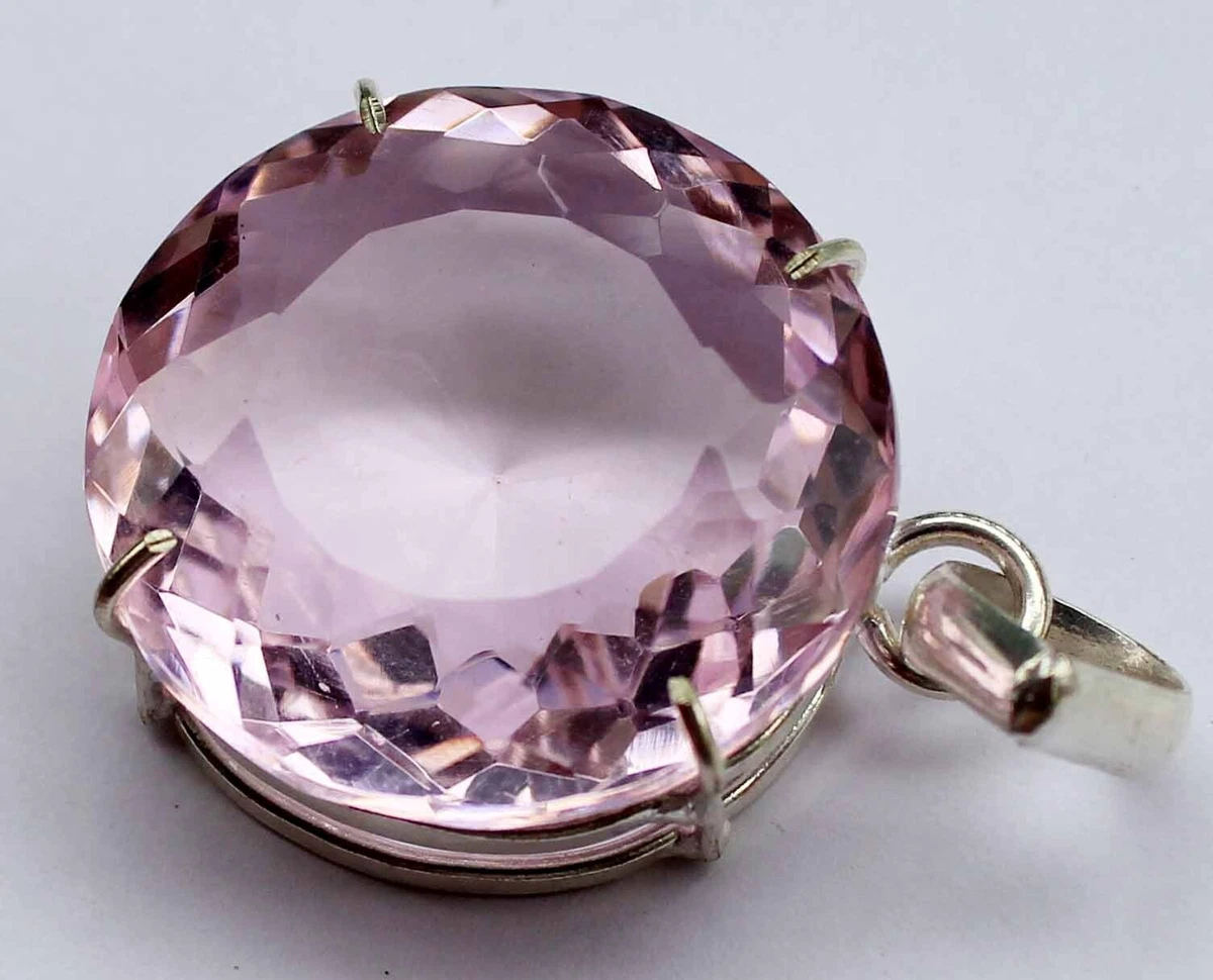 95.50 Ct. Beautiful Round Cut Color Pink Imperial Topaz Pendant