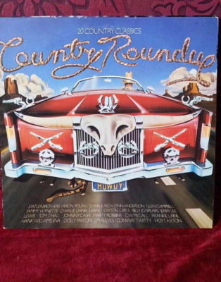 Various Country Roundup 20 Country Classics Cowtv1 Vinyl Record LP EX