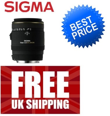 Sigma 70 mm F2.8 EX MACRO DG für Canon AF Kameras 270101 (Lagerbestand aus UK)