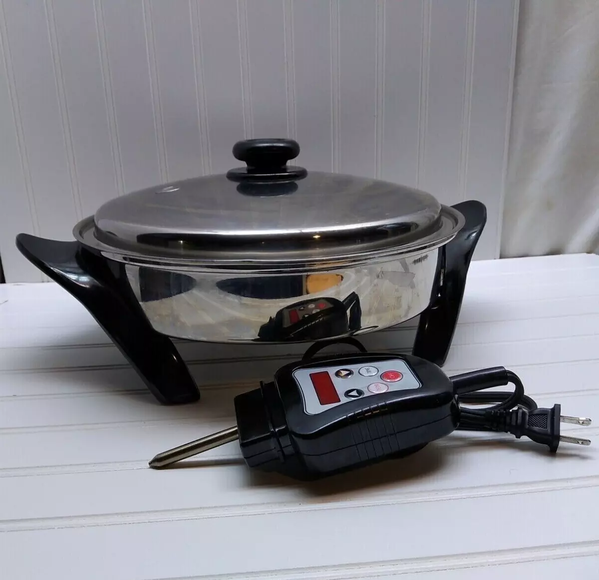 Saladmaster 12 Electric T304 Surgical Stainless Skillet Fryer Roaster  Cooker