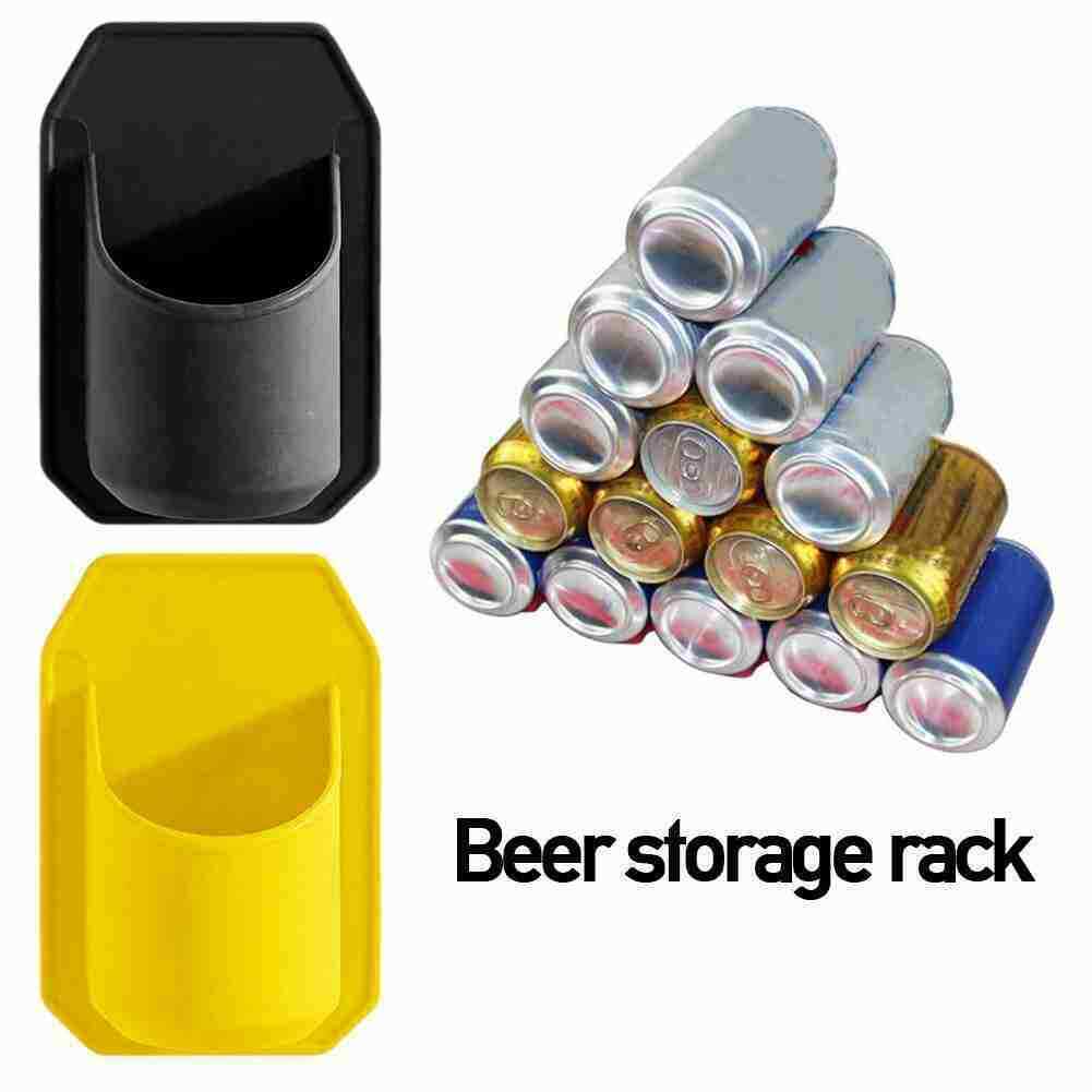 Sudski Shower Beer Holder Stickon Black Rack for Handsfree Drinking