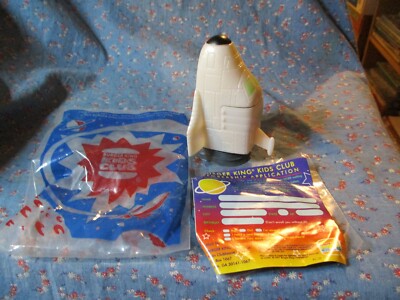 NOS Burger King Kids Club Planet Patrol J  D's Shuttle Launch Windows Glow Dark