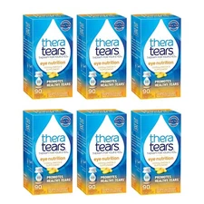 6x 90 Capsules Thera Tears Omega-3 1200mg  Supplement for Eye Nutrition