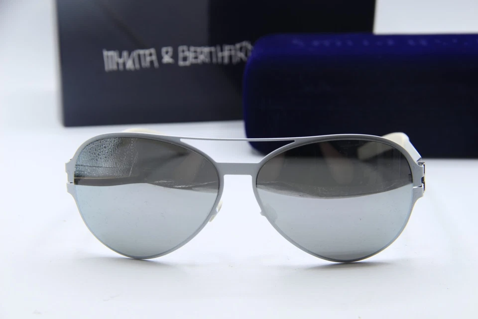 NUEVAS GAFAS DE SOL MYKITA & BERNHARD WILLHELM HEINZ FRITZ COLF8 BLANCAS AUTÉNTICAS 58-13 Foto 2 de 4