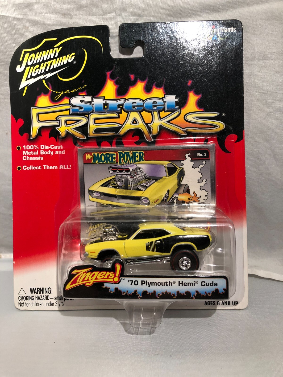 Johnny Lightning Zingers 70 Plymouth Hemi Cuda Real Red Line Rubber