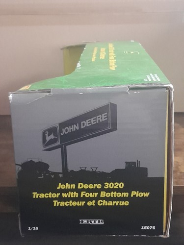 CLEARANCE - ERTL John Deere 3020 Tractor with Four Bottom Plow Die-Cast Model - Picture 8 of 14