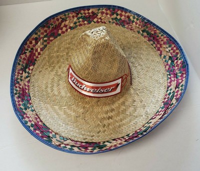 Budweiser Beer BLUE Edged Sombrero Hat 