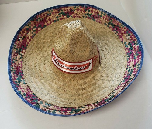 Budweiser Beer BLUE Edged Sombrero Hat 