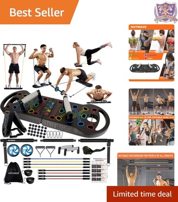 Push Up Board ABS Portable 20-in-1 Fitness Kit Home Gym Equipment Strength Tr...