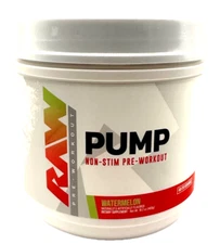 Raw Nutrition Pump Non-Stim Pre-Workout, Watermelon - 16.2oz - 40/20 - EXP 09/26