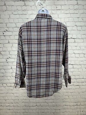 VTG Kings Road Sears Lightweight Long Sleeve Blue Orange Gray