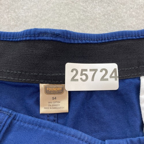 Foundry Chino Shorts Mens Big & Tall 54 Blue Stretch Comfort Stretch Waist NWT - Picture 4 of 10